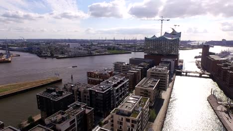 Traditionshafen-in-the-Hafencity-Hamburg-with-Elbphilharmonie