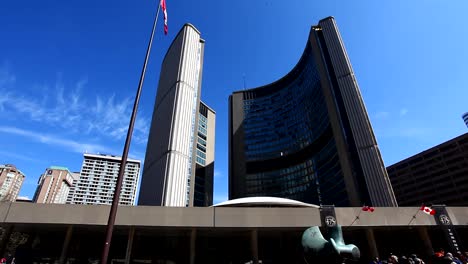 Toronto,-Canadá,-del-moderno-city-hall