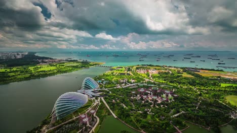 sunny-day-light-famous-singapore-roof-top--view-on-garden-4k-time-lapse