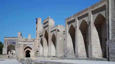 Bujará,-Uzbekistán,-Chor-Bakr-la-necrópolis-que-se-encuentra-en-el-poblado-de-Cumitang-en-el-suburbio-de-Bukhara