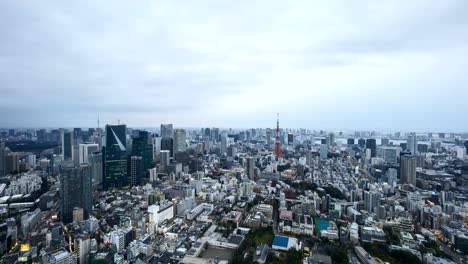 Sonnenuntergang-Tag-und-Nacht-in-Tokyo-Skyline-der-Stadt.