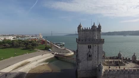 Aerial-View-of-Lisbon,-Portugal