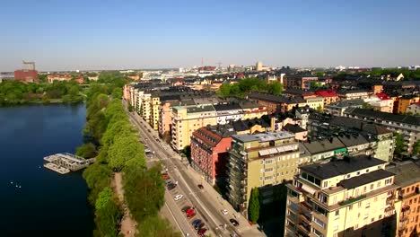 Aerial-view-of-Stockholm-City