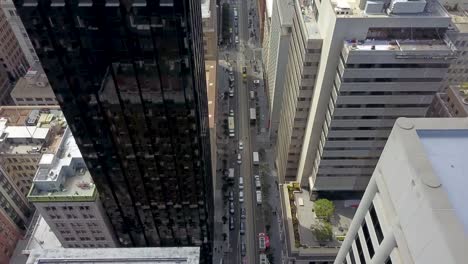 Vista-de-Birdseye-de-la-calle-de-California-en-San-Francisco