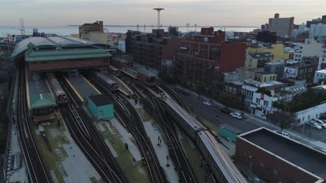 Aéreo-carretera-Nueva-York-Brooklyn