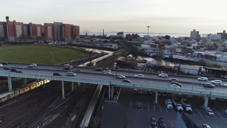 Aéreo-carretera-Nueva-York-Brooklyn