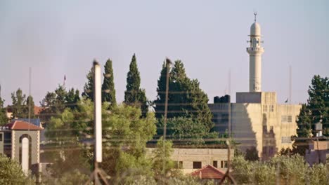 Grenzzaun-zwischen-Israel-und-der-Westbank.-elektronische-Stacheldrahtzaun.