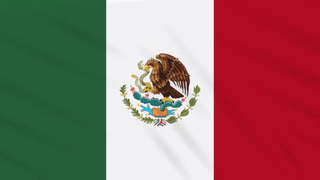 Mexiko-Flagge-schwenkend-Stoff,-Hintergrund-Schleife