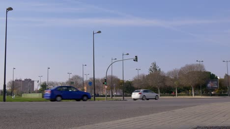 Valencia-Tageslicht-Kreisverkehr-4-k-Spanien