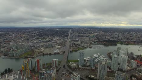 Vista-aérea-de-Canadá-Vancouver,-BC