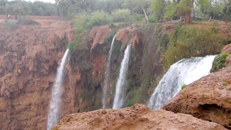 Ouzoud-Waterfalls-located-in-the-Grand-Atlas-village-of-Tanaghmeilt,-in-the-Azilal-province-in-Morocco,-Africa