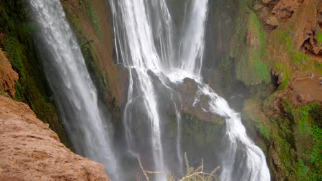 Ouzoud-Waterfalls-located-in-the-Grand-Atlas-village-of-Tanaghmeilt,-in-the-Azilal-province-in-Morocco,-Africa