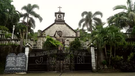 Catholic-Church-with-palm-trees