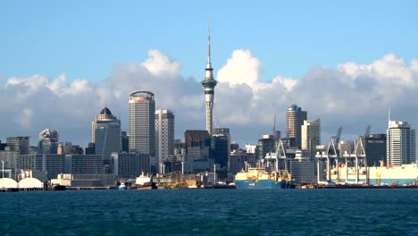 City-center-of-Auckland,-New-Zealand