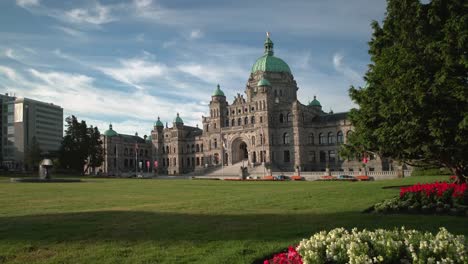 Parliament-Building,-Victoria,-British-Columbia-4K-UHD