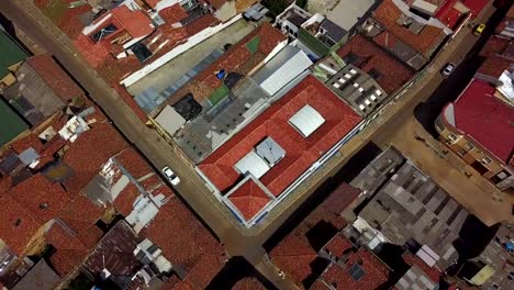 Aerial/Drone-view-of-Streets-of-Bogotá,-Colombia-5