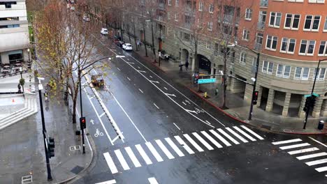 Timelapse-of-city-center-street-in-San-Jose,-California