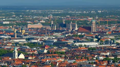 Aerial-view-of-Munich.-Munich,-Bavaria,-Germany