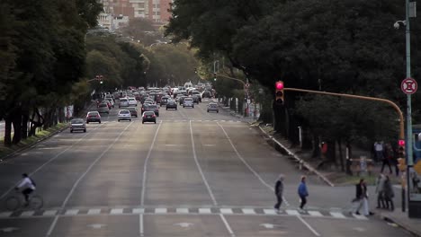 Traffic-At-Figueroa-Alcorta-Avenue-In-Buenos-Aires-(Argentina).