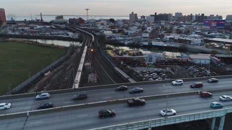 Aéreo-carretera-Nueva-York-Brooklyn