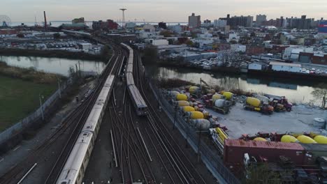 Aéreo-carretera-Nueva-York-Brooklyn