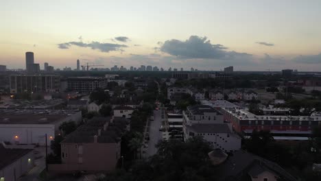 Aerial-of-Downtown-Houston,-Texas