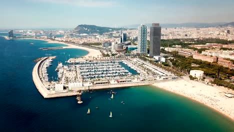 Panoramic-view-of-historical-districts-of-Barcelona