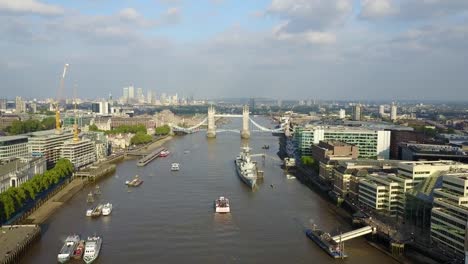 Tolle-Luftaufnahme-der-London-Stadt-von-oben.