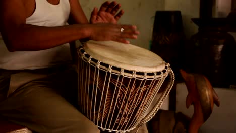 Indian-man-drumming-sound-included