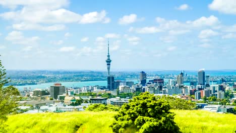 Time-Lapse---Aerial-View-of-Auckland,-New-Zealand