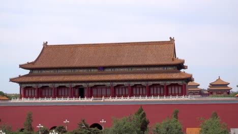 Paläste-(Gugong),-Pagoden-auf-dem-Gebiet-der-Verbotenen-Stadt-Museum-in-Peking