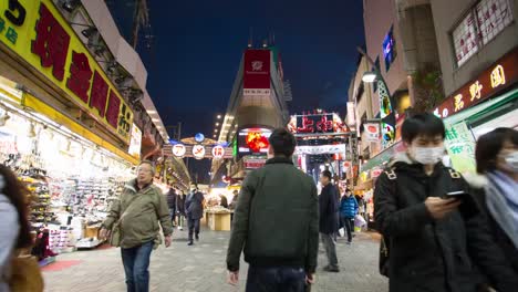 Time-Lapse-Ameyoko-Markt-Ueno-Tokio