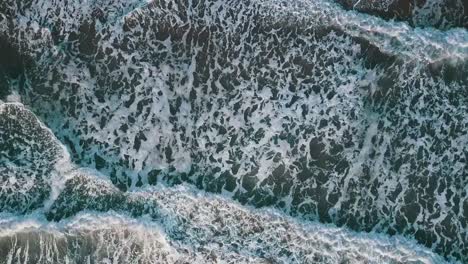 Aerial-video-of-waves-at-sunset