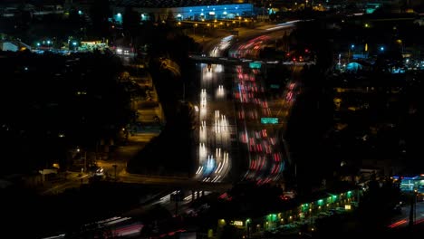 5-goldene-Autobahn-in-Los-Angeles-Nacht-Zeitraffer