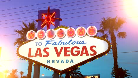 Vídeo-de-welcome-to-fabulous-Las-Vegas-muestra-al-atardecer-en-4K