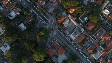 Obere-Ansicht-des-Jardins-Bezirk,-Stadt-Sao-Paulo,-Brasilien