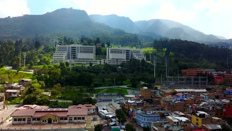 Aerial/Drone-view-of-Bogotá,-Colombia-5