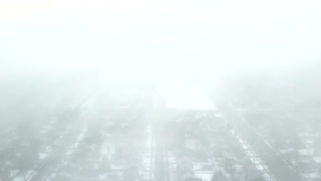 Aerial-view-of-Detroit-suburbs-on-a-cloudy-winter-day