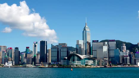 Victoria-Harbour-und-die-Skyline-von-Hong-Kong-Island