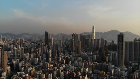 Skyline-von-Sham-Shui-po,-Hong-Kong,-kowloon