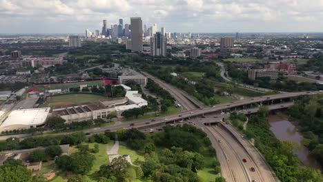 Aerial-of-Houston,-Texas