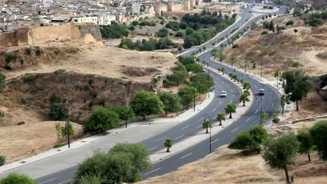 Road-in-Fes,-Morocco