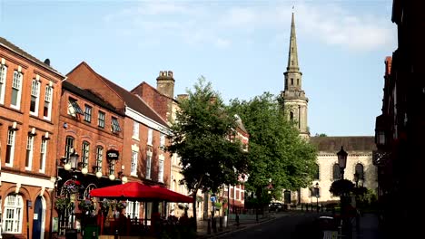 Ludgate-Hill-und-Saint-Paul\'s-Kirche,-Birmingham.