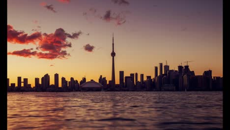 Toronto,-Canada,-Video----Toronto-at-Sunset