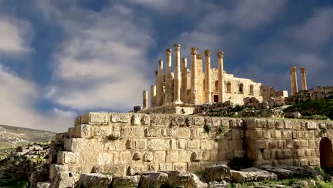 Templo-de-Zeus,-jordano-ciudad-de-Jerash-(Gerasa-de-antigüedad),-capital-y-ciudad-más-grande-de-Jerash-Governorate,-Jordania