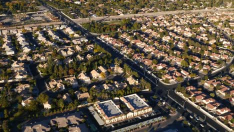 Las-Vegas,-Nevada-Aerial-view-of-Las-Vegas-suburbs