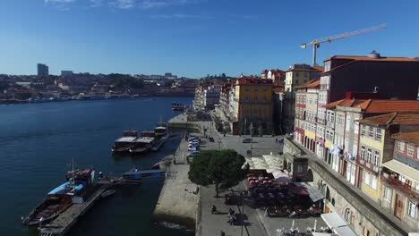 Vista-aérea-de-Oporto,-Portugal