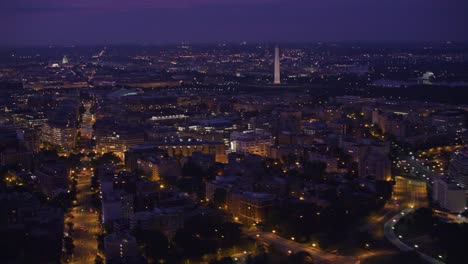 Aerial-view-of-Washington-D.C.-at-dawn.