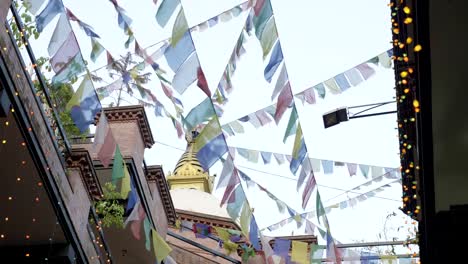 Boudhanath-Stupa-in-Kathmandu-Tal,-Nepal.