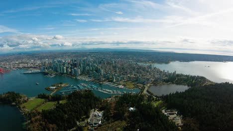 Vancouver-BC-Canada-Aerial-View-Downtown-Skyline